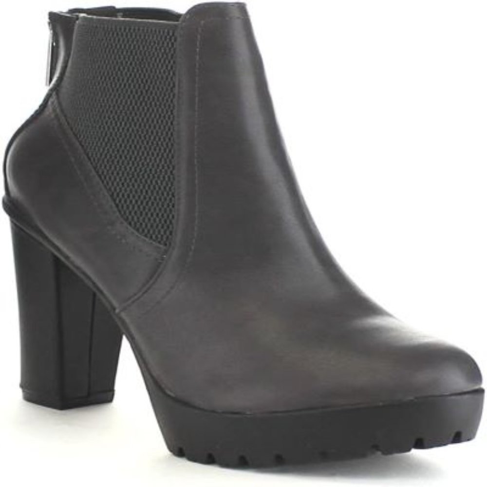 Breskell's Womens Platform Ankle Boot, 7.5, Gray